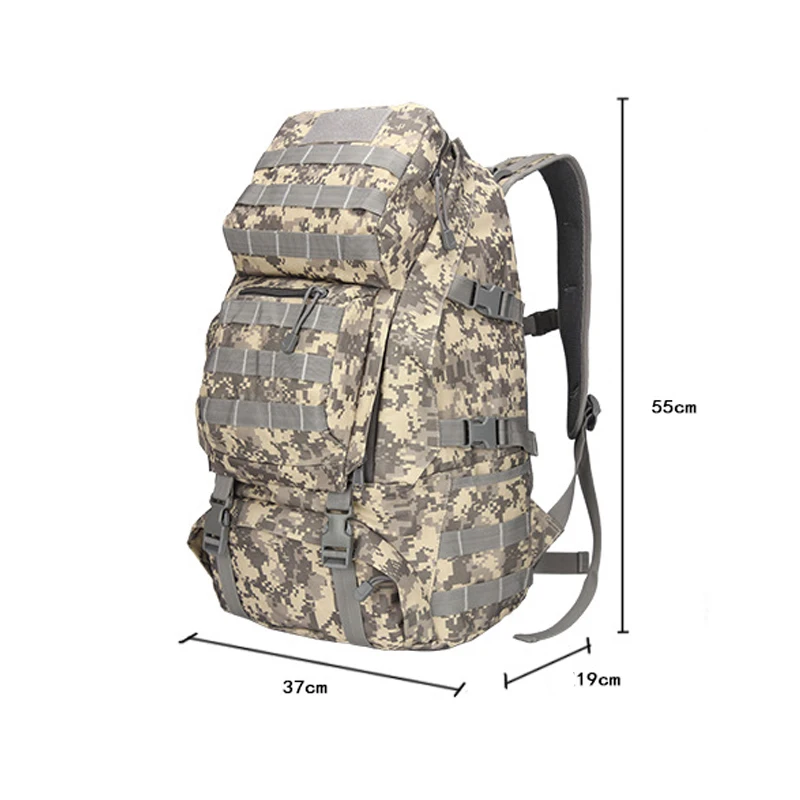 Fashionable large mochilas camping outdoor travel bags tactical digital camouflage hunting backpack