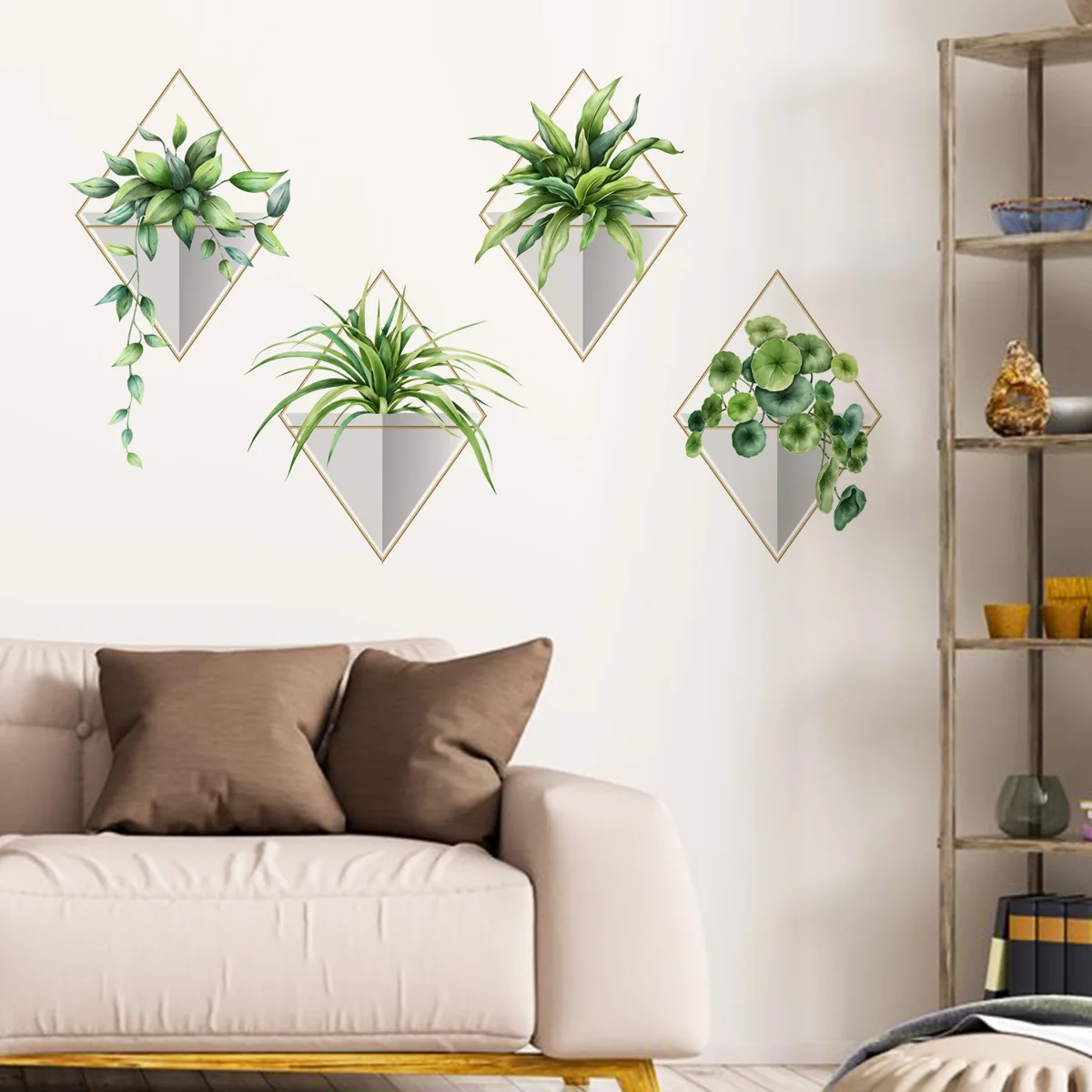 Наклейки на стену, 4 шт.