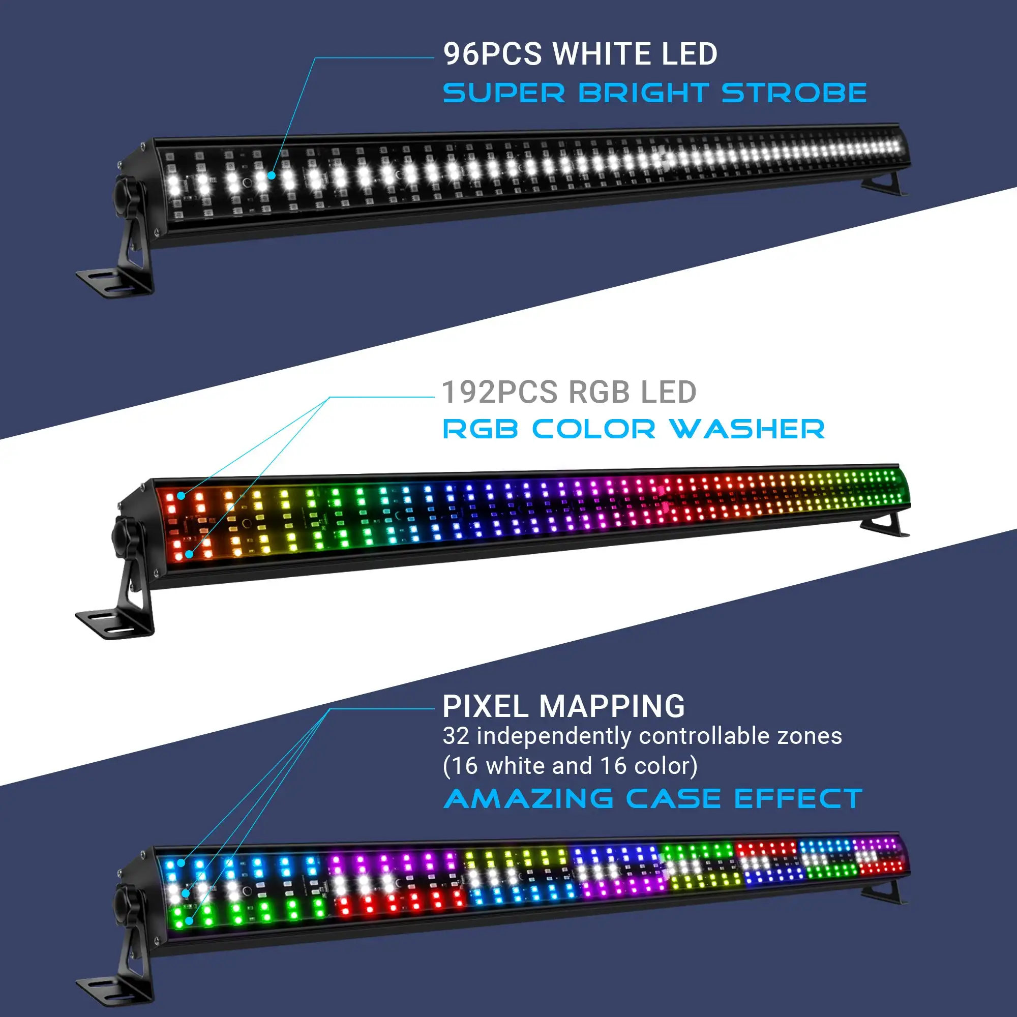 Ppsk 288led 100 Вт RGBW 4 в 1 DJ стробоскоп с эффектом погоня для освещения сцены