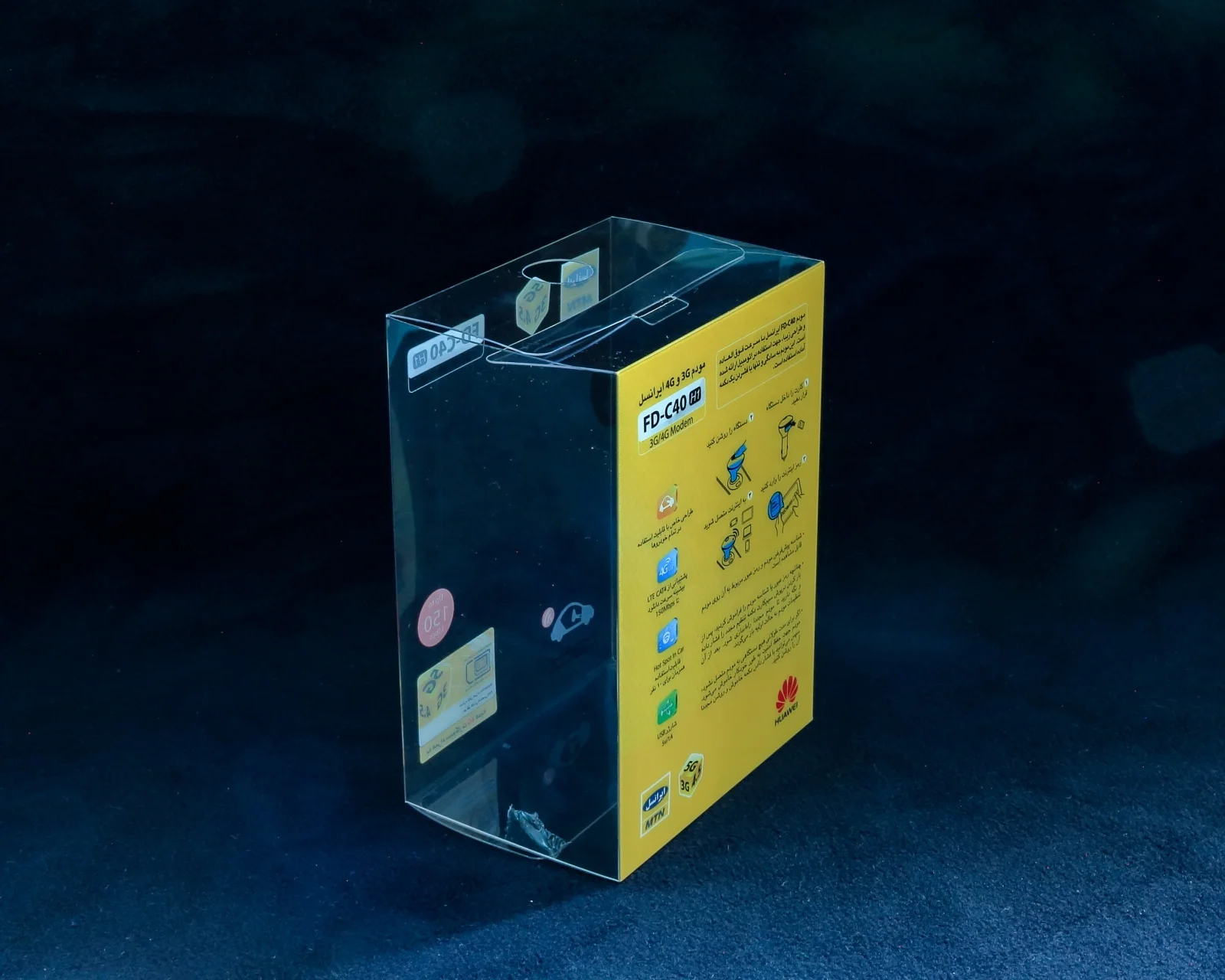 High Quality PVC Printed Plastic Folding Box Embossing and UV Coating Handled Blister Box for Consumer Electronic Products