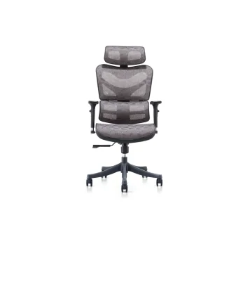 Ergonomic Office Chair with Mesh Swivel Reclining & Height Adjustment Lumbar Support-Comfortable Revolving Fabric Seat