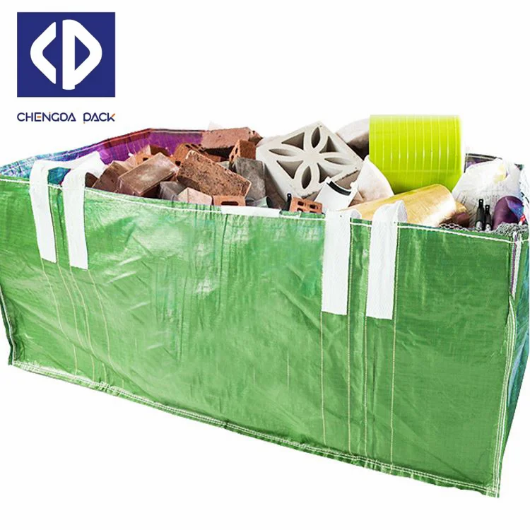 Large Waste Skip Dumpster Bag Recycling Jumbo Garden Construction Bags Skip Bag For Waste Removal