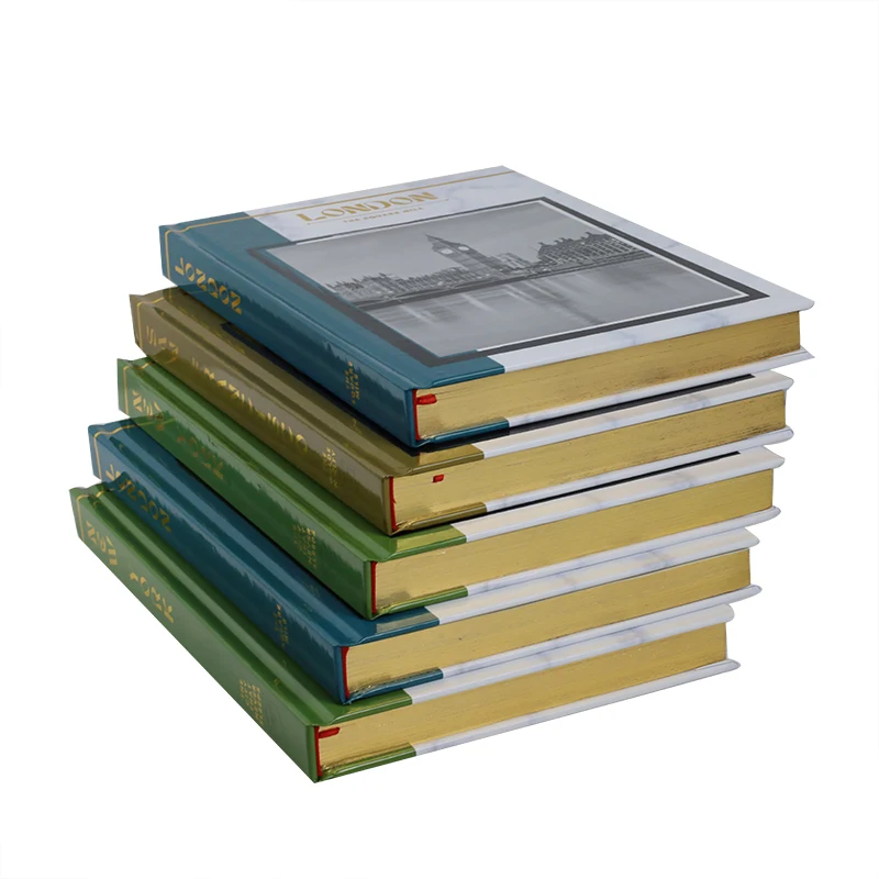 City Theme Bronzing decorative coffee table book set fake books for decoration