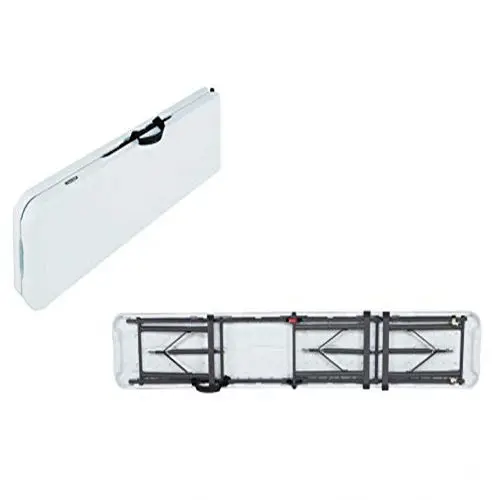 6FT Portable Plastic Camping Dining Folding in Half Bench for Outdoor Picnic Party