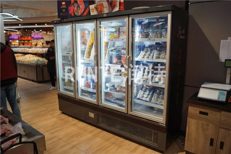 Frigidaire double door pepsi fridge frezzer commercial freezer 2 dors refrigerator air cooled chiller