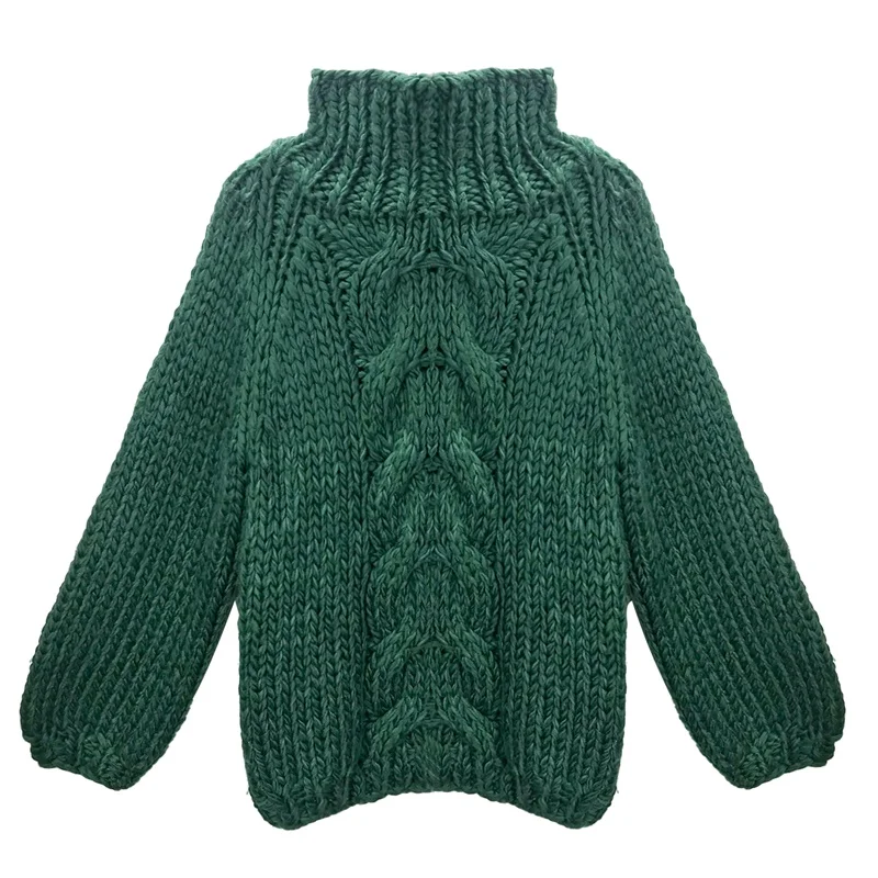 Повседневная зимняя Женская водолазка большого размера с длинным рукавом на заказ женская трикотажная одежда