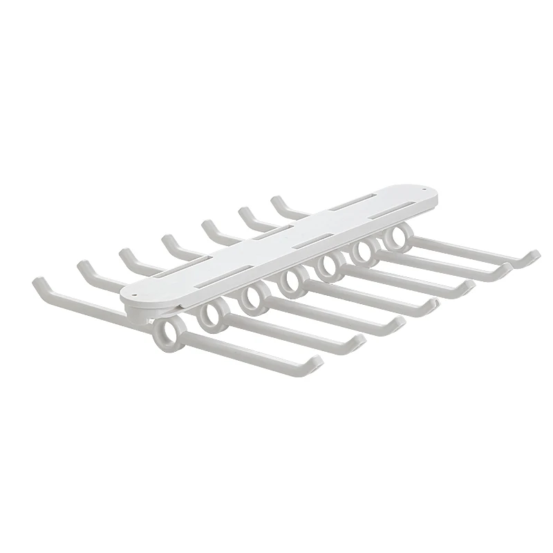 Wholesale Slippable Hook Clothes Rack Plastic Hanger for Wardrobe Storage Clothes Rack Wooden Wall Hanging Coat Rack