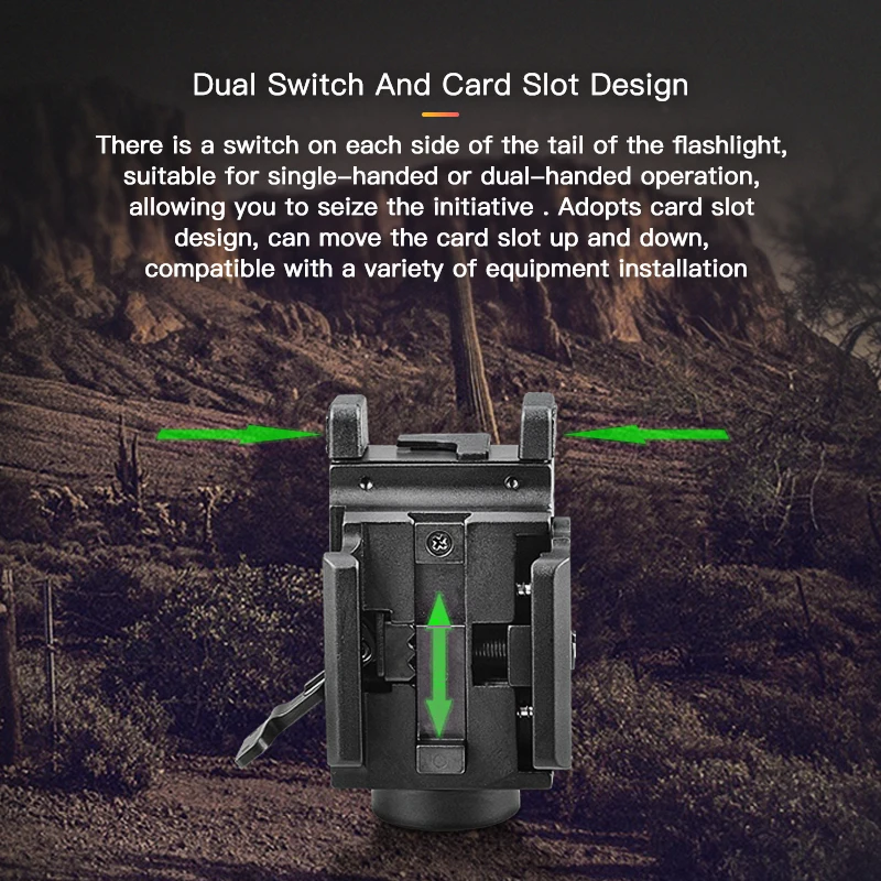 Green Laser 800lm LED Inside and Green Beam Combo with USB Charging cable
