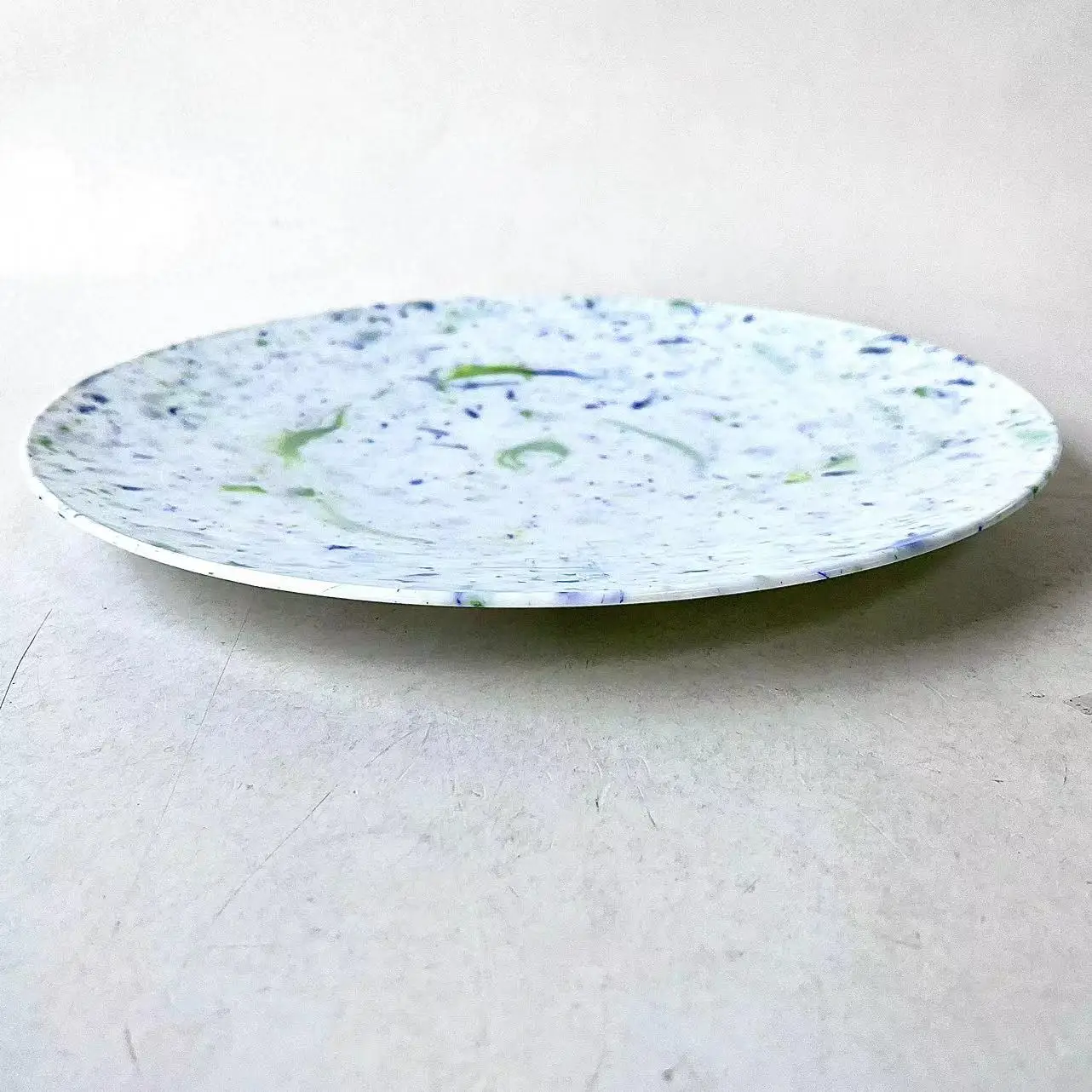 Sunup Colorful Elegant Plastic Plates Disposable Party Dessert Plates