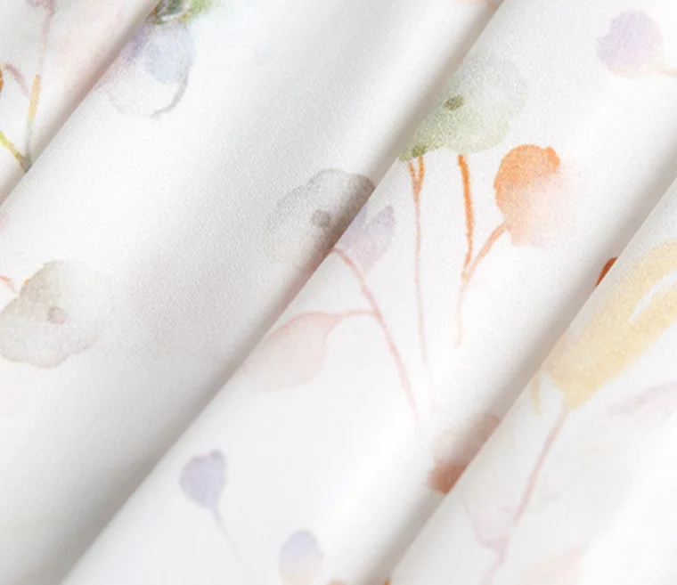 Factory Supply Woven Polyester Chiffon Printing Fabric Flower Pattern Spring Summer Women Fashion Digital Printing Fabric