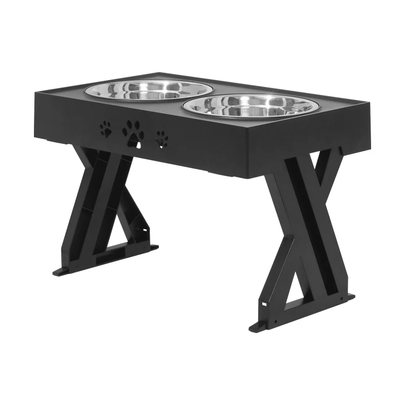 Original factory adjustable height plastic pet bowl