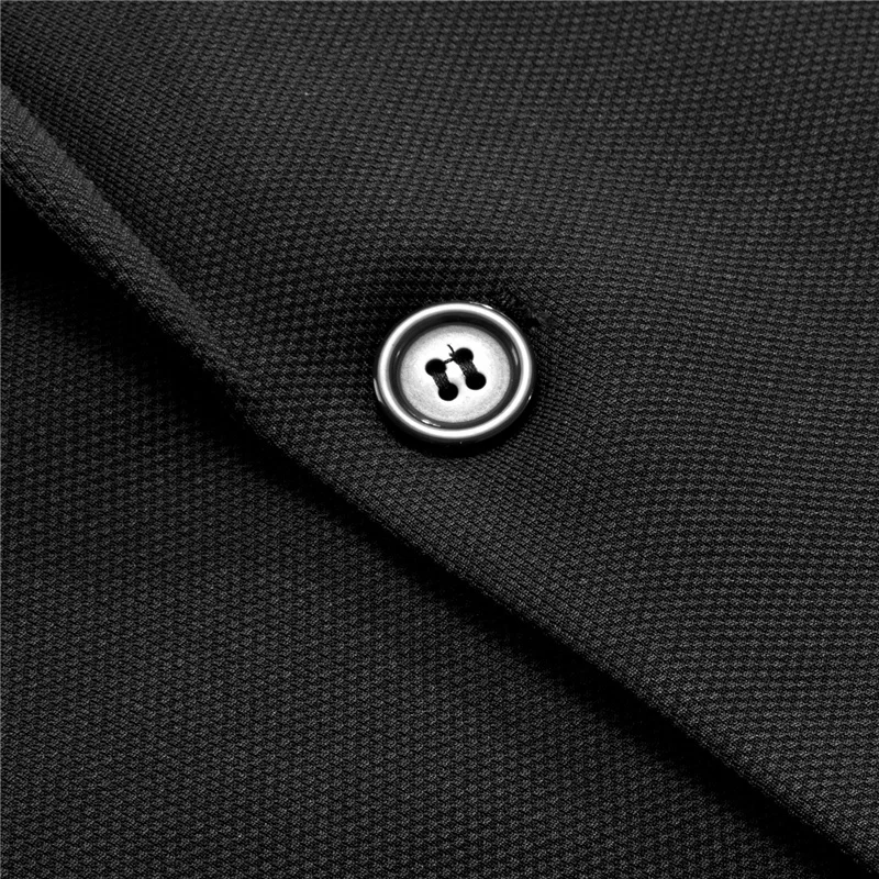 Mens Jacket Suit Blazer Notch Lapel 1 Button Knit Dress Suit Pure Black Solid Notched Collar Silk Suit For Men