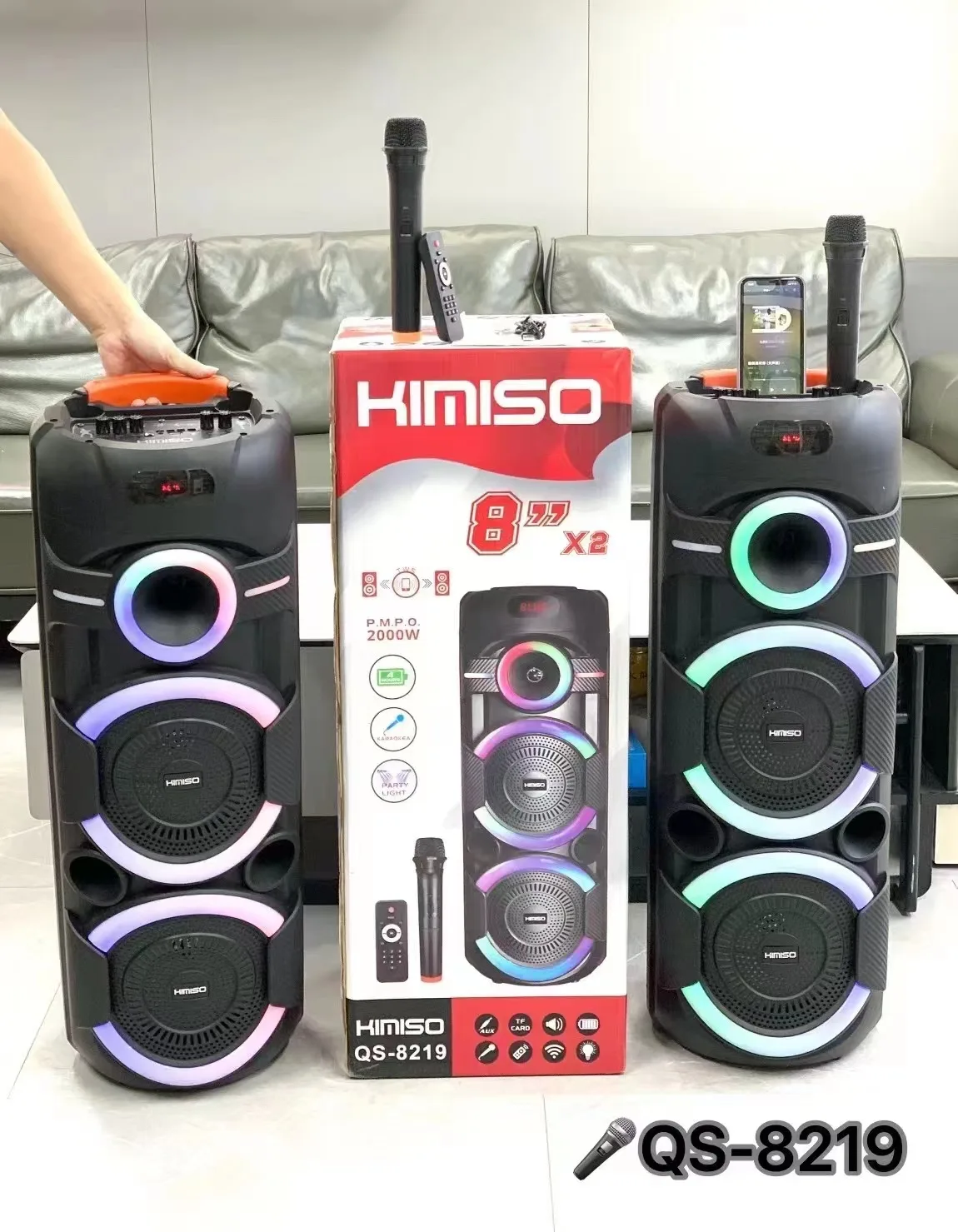 China Supplier dj speaker s speaker with led light kimiso portable speaker