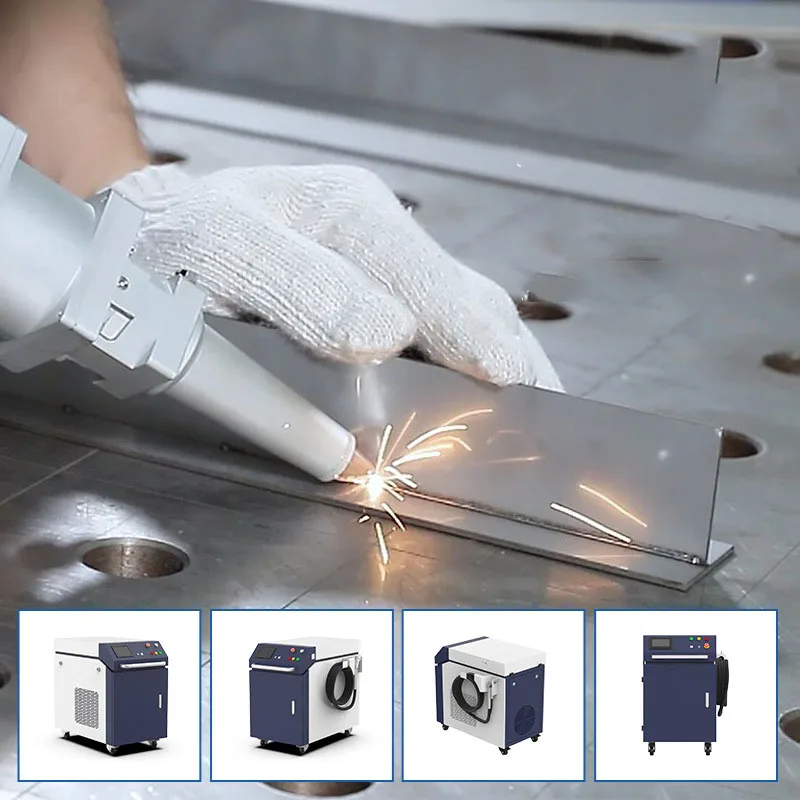 4 in 1 1500W 2000W Fully Automatic Wire Feeding Laser Welding Machine for Aluminum, Brass and Stainless Steel, Galvanized Iron