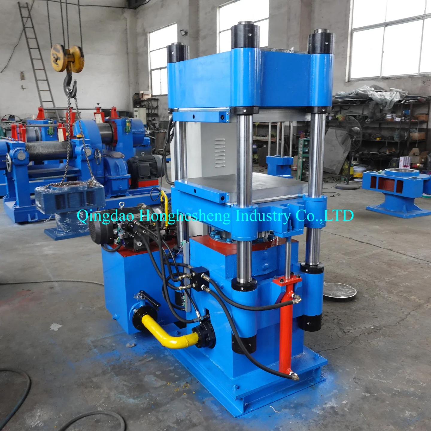 Two-Station Type Hydraulic Plate Rubber Vulcanizing Press Machine for Ceramic Brake Pad Production