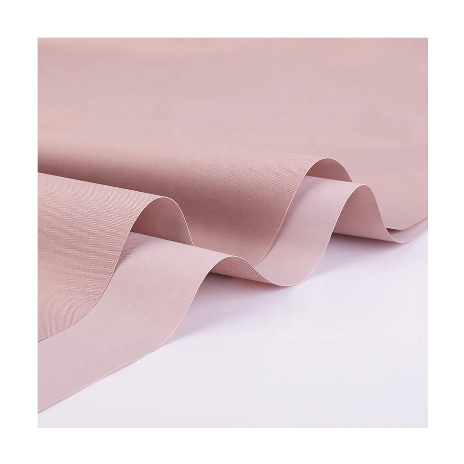 100% polyester 150D hight pongee plain 3 layer waterproof and breathable stretch  jacket lining fabric