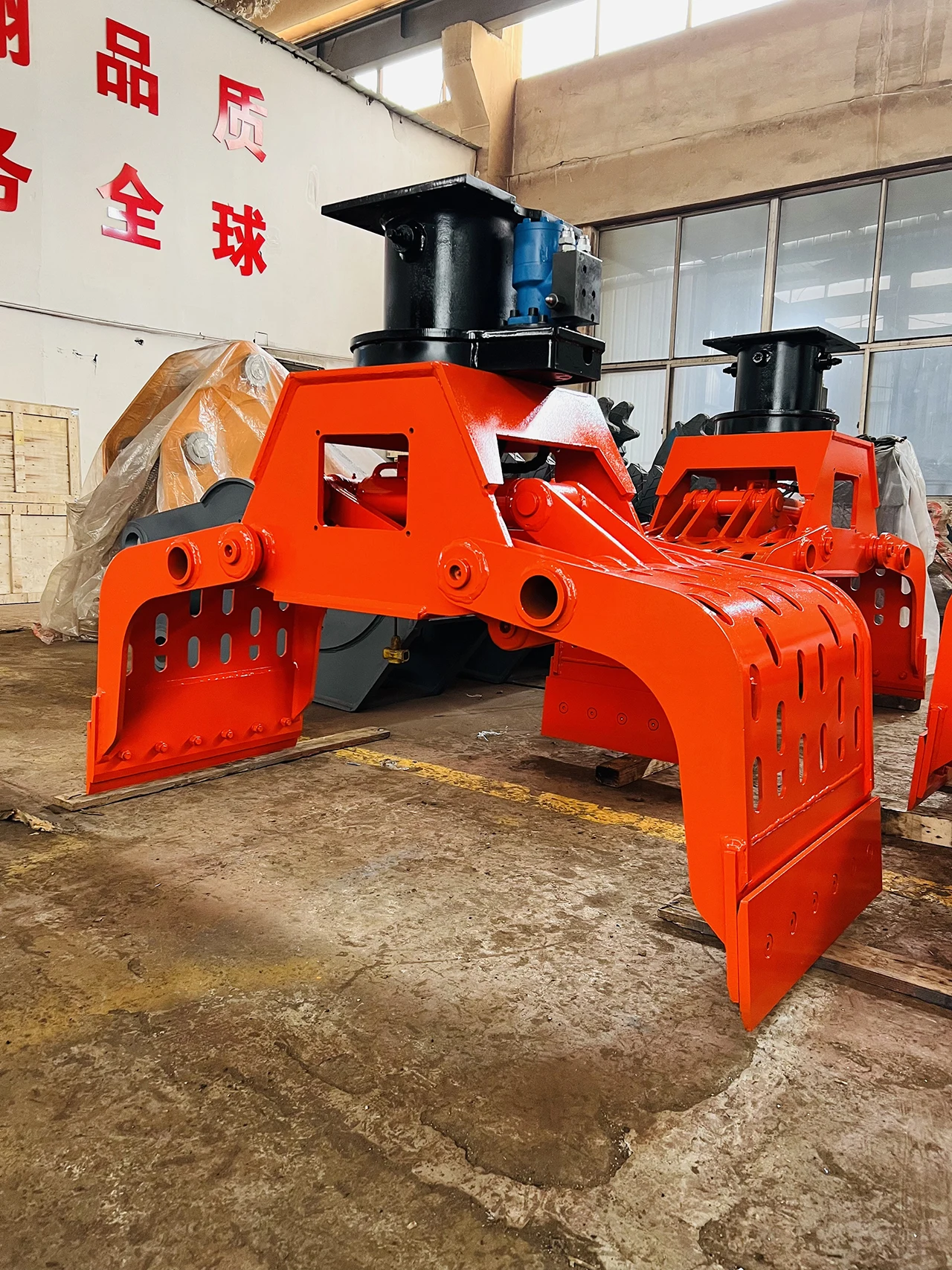 Yantai WEIXIANG hydraulic rotator grapples demolition sorting gripper