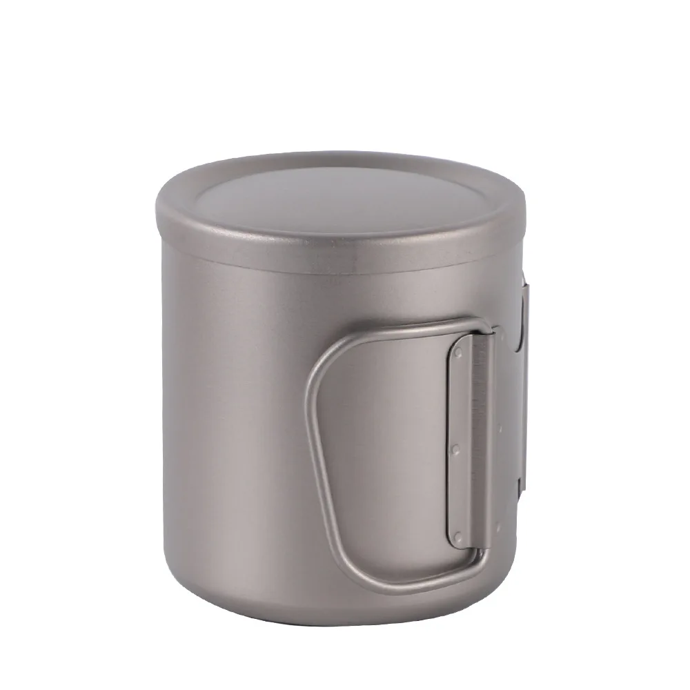 Cup Camping Titanium Anti-scalding Outdoor Outdoor Equipment Hiking Camping Lightweight Accept Customized Logo