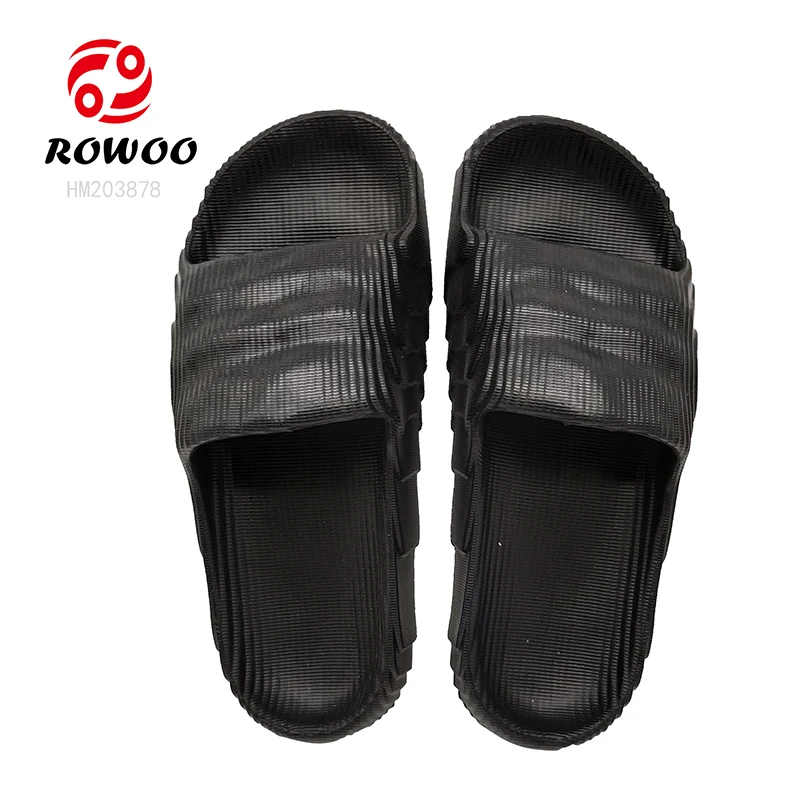 Wholesale Simple Women Men Soft Sole Light Eva Slipper Indoor and Outdoor Summer Beach Custom Logo Slides