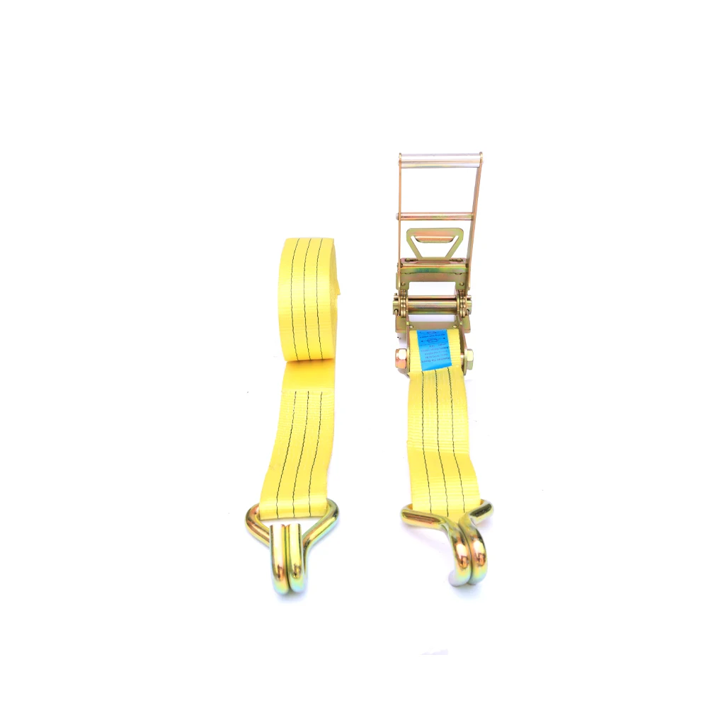 10ton motorcycle tie down straps polyester webbing for ratchet tie down straps ratchet strap with double J hook