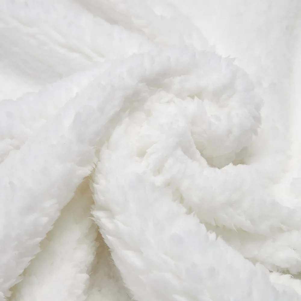 Prosub Super Soft Fleece Sherpa blanket Sublimation White Custom Print Photo Double Layer Sublimation Blank Baby Throw Blankets