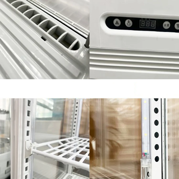 Vertical Upright Beverage Showcase Display Freezer Refrigerator