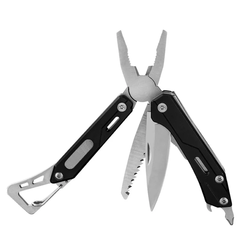 9 in 1 Plier Style Multitools Keychain Manual Multi Tools Knife Pliers Combination with Mini Tools