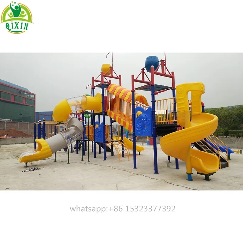 Large size Pool game swimming outdoor water slide kids playground water park