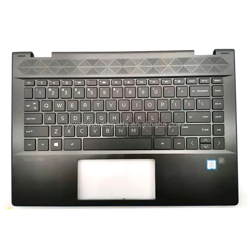 NEW For HP PAVILION X360 14-CD 14T-CD 14M-CD0001DX US Keyboard Laptop Palmrest Upper Case Touchpad L18947-001 Silver Edge