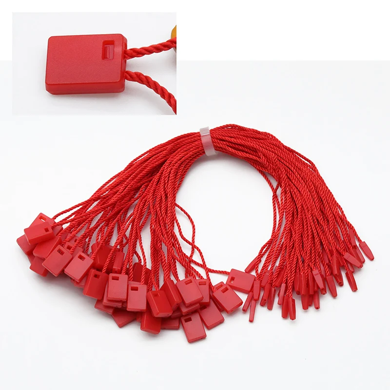 Cheap Price Custom 19cm Long High Quality Cotton Hang Tag Cord Clothing Hang Tag String Loop For Garment Seal Tag