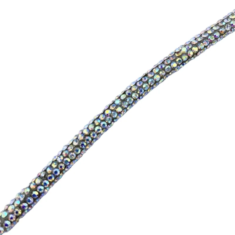 wholesale bling bling 6MM 8 rows rhinestone chain trim crystal diamond wire rope for jewelry