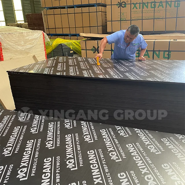 XINGANG 18mm film faced marine plywood phenolic glue shuttering plywood