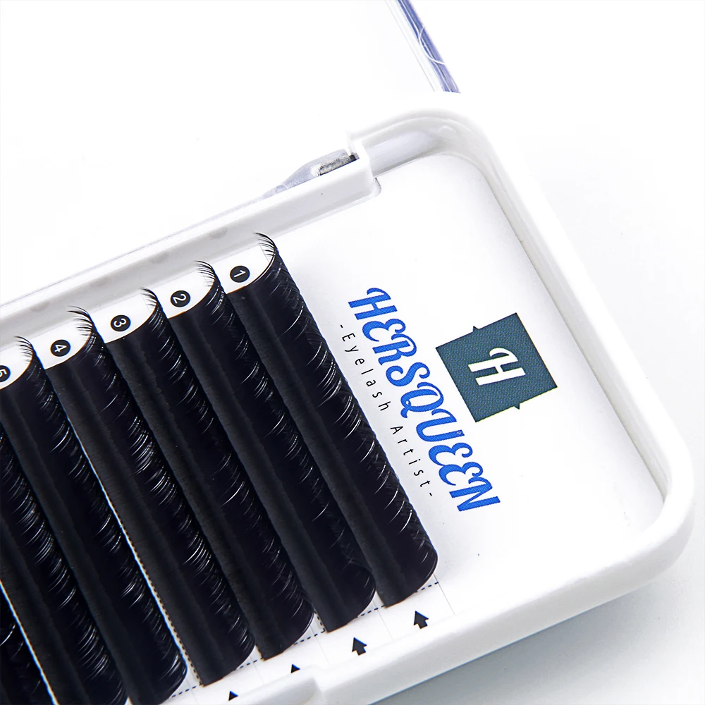 0.07 silky soft volume eyelash extensions korea premium cashmere handmade high quality easy fluffy wispy mega fans volume lashes