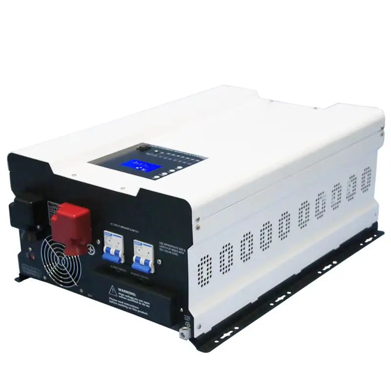 Низкочастотный Сплит фазы 6 кВт инвертор зарядное устройство dc 48v ac 110V 220V 6000W Гибридный солнечный MPPT Солнечное 100A 120A 200A