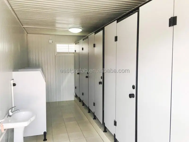20ft Modular Portable Public Toilet Container Toilet Luxury Modern for Street Prefabricated House Ready to Use