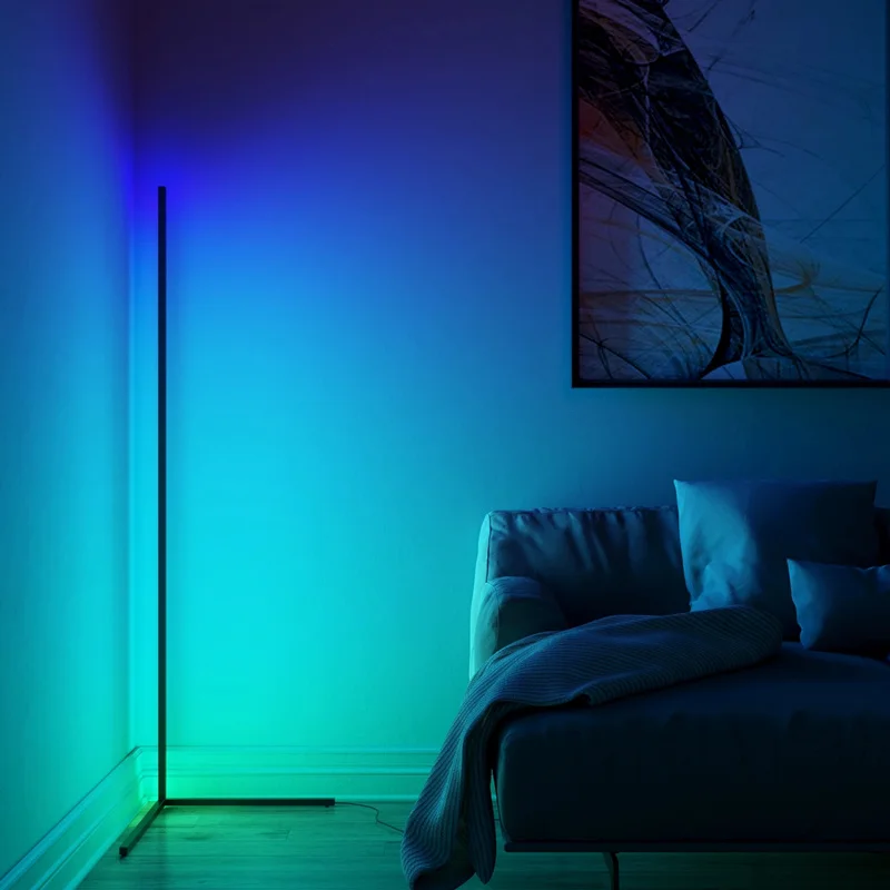  Прямая поставка в наличии современная напольная Светодиодная лампа RGB скандинавском стиле с подставкой и умным