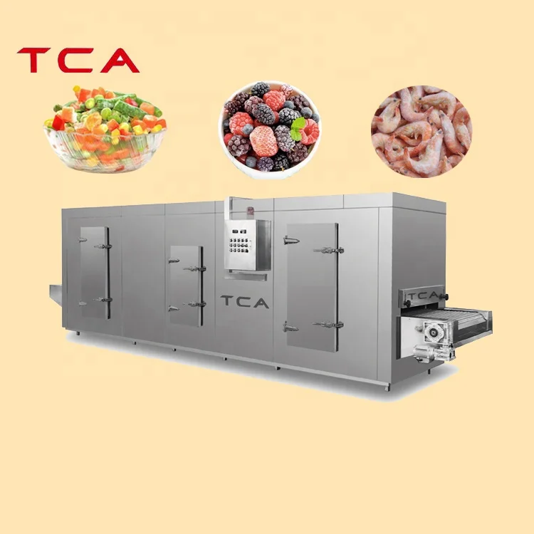 TCA large capacity  Industrial freezer tunnel Fast Blast Freezer for sale continuous freezer