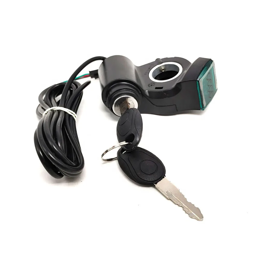 Electric Scooter Black Ignition Key use for Spare Parts  Power Switch Repair Replacement Accessories