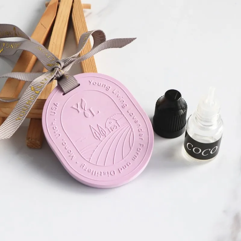 FinRu Wholesale Customized Home Car Decoration Air Freshener Scented Stone Ceramic Aroma Fragrance Plaster Oil Diffuser