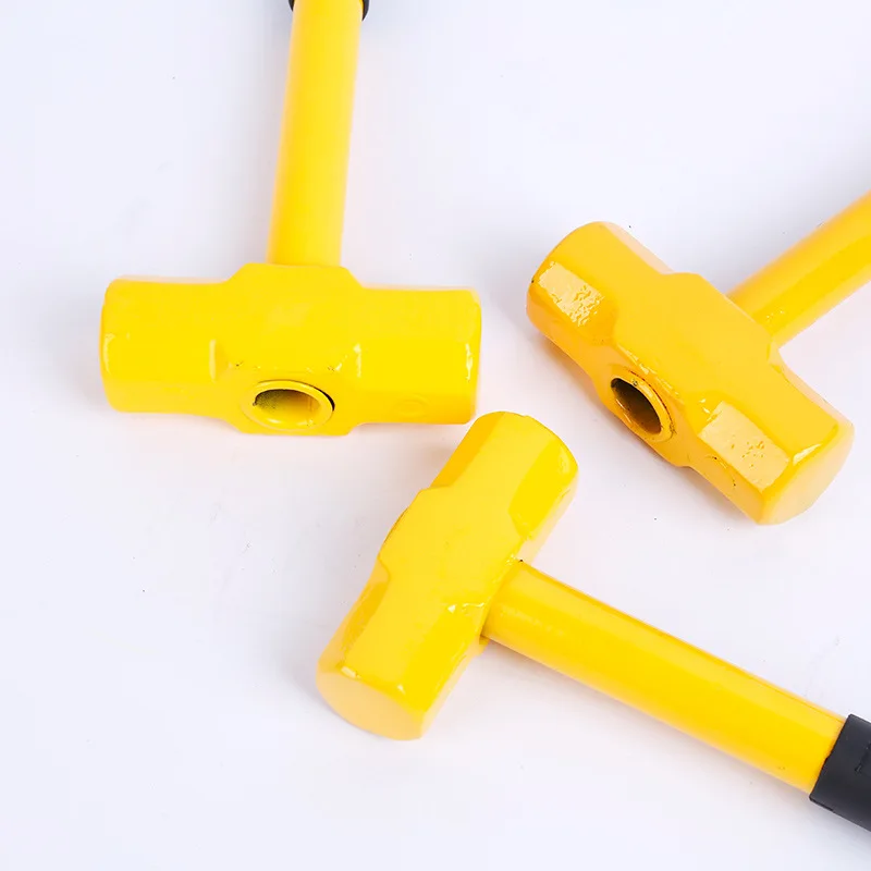 Wholesale high carbon steel plastic handle shockproof octagonal hammer Sledge Hammer