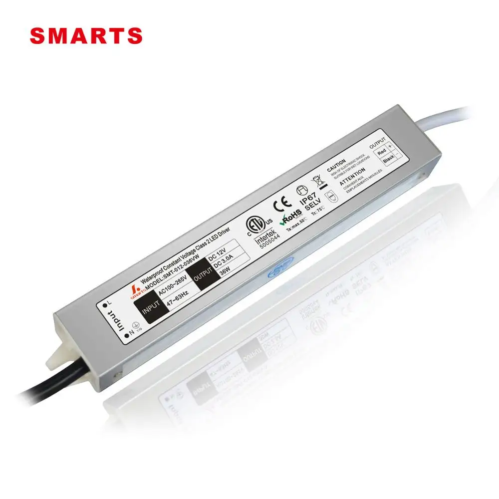 ETL CE ROHS approval 12v 36W LED Driver power supply 12v 3a mini slim