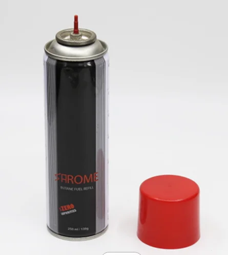 Lighter refilling gas can  200ml gas can fill nitrogen aerosol can