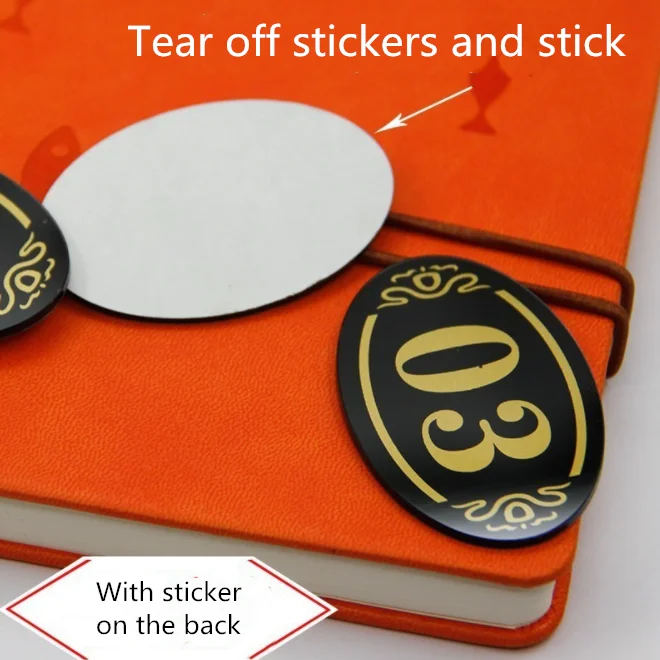 Internet Cafe Restaurant Seat Acrylic Table Numbers