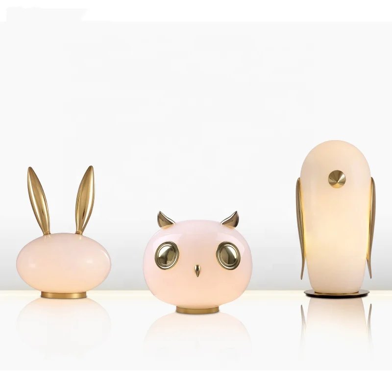 
FILLUX ceramics baby cute animal indoor dining lampe de tischlampe veilleuse abajur reading bedside desk table lamp night lights 