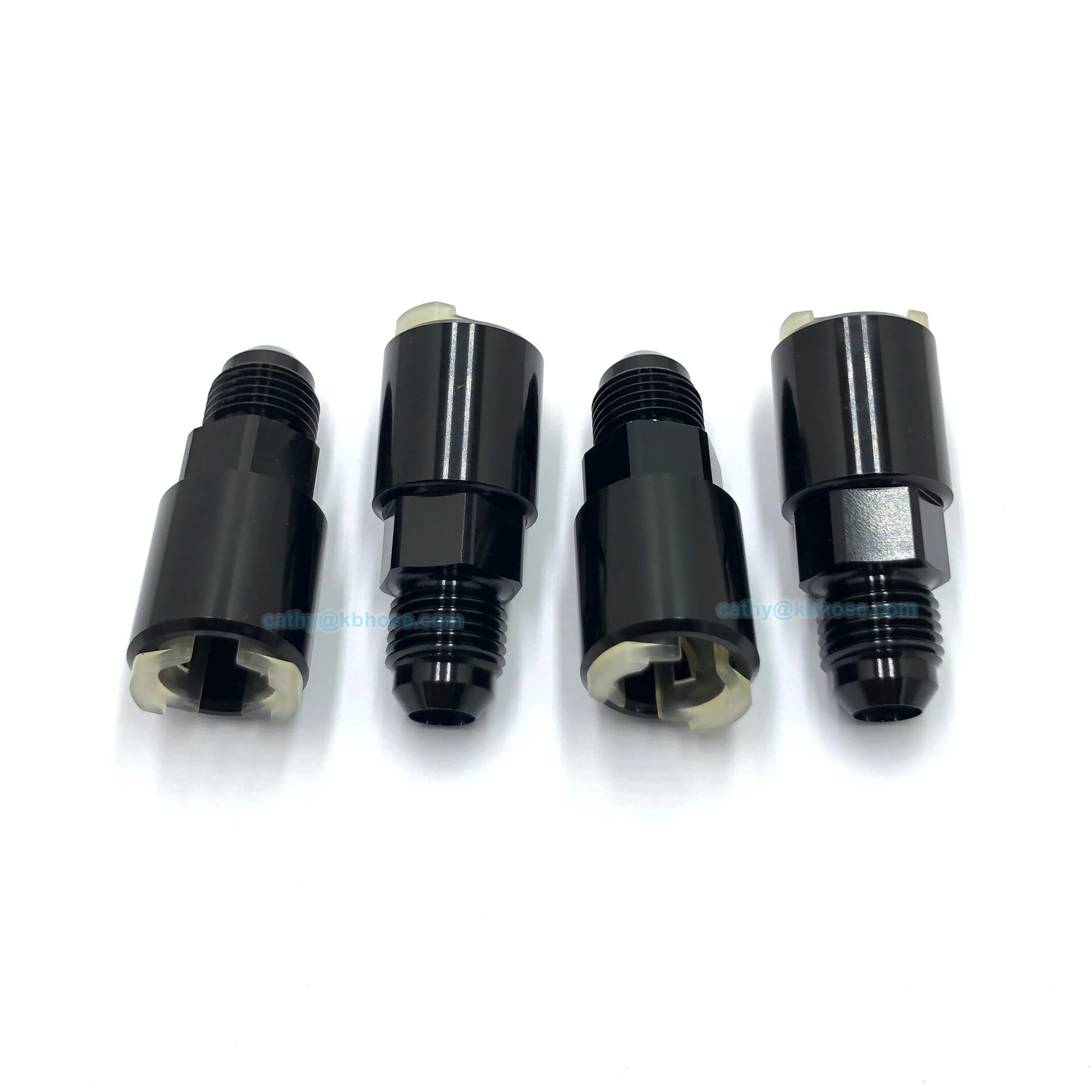 Aluminum -6AN AN6 Male to 5/16 Quick-Disconnect Female Hard Tube Push-On EFI Fitting Connector Oil Fuel Adapter