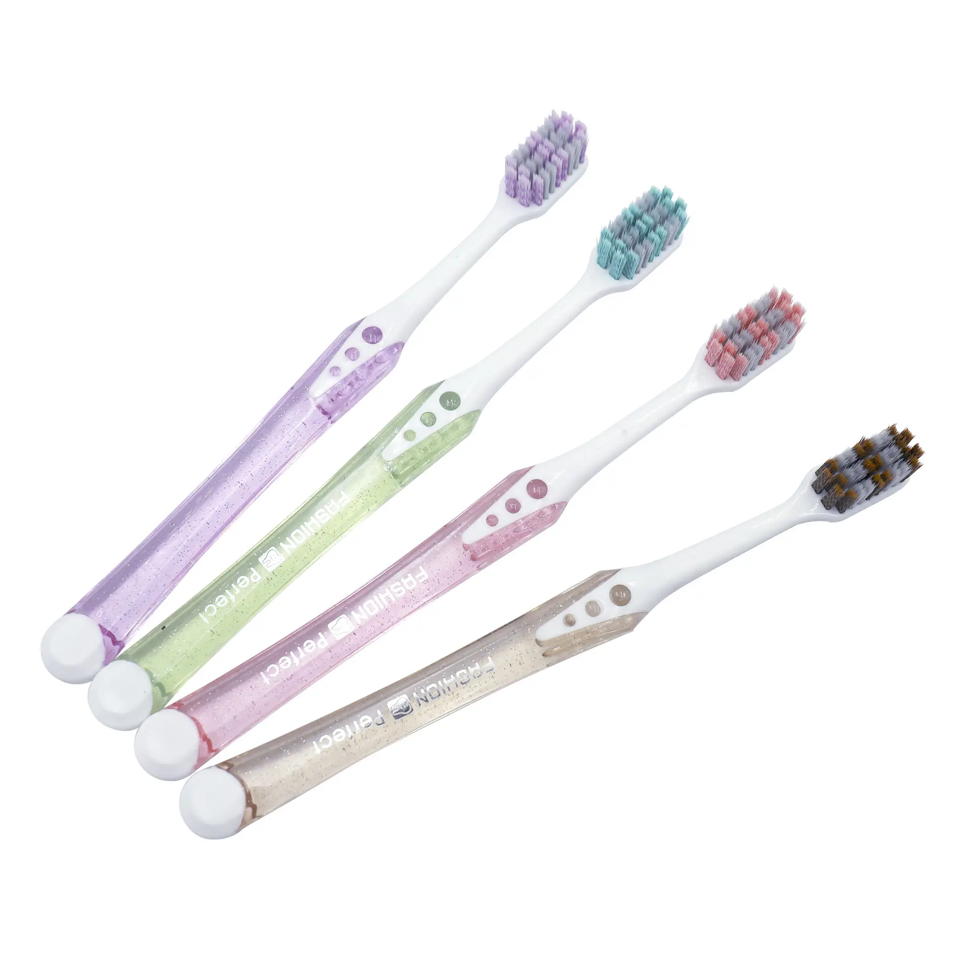 Factory personalized customized package 108 plastic toothbrush travel portable soft bristle toothbrush adult toothbrush