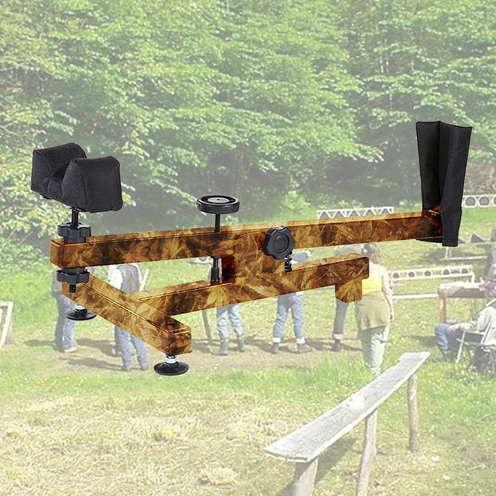 Dark green black shooting  bench rest Gum vise/ Steel Shooting Rest