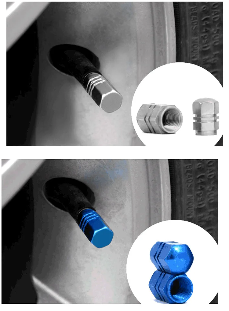Custom Aluminum Tire Valve Cap Stem Caps