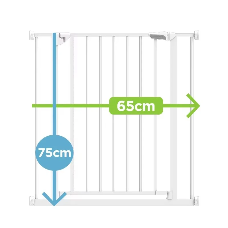 Trending Design Adjustable Baby Gate for Stairs Extra Wide Dual Swing Open Doorway Barrier Security Baby Safety Gates