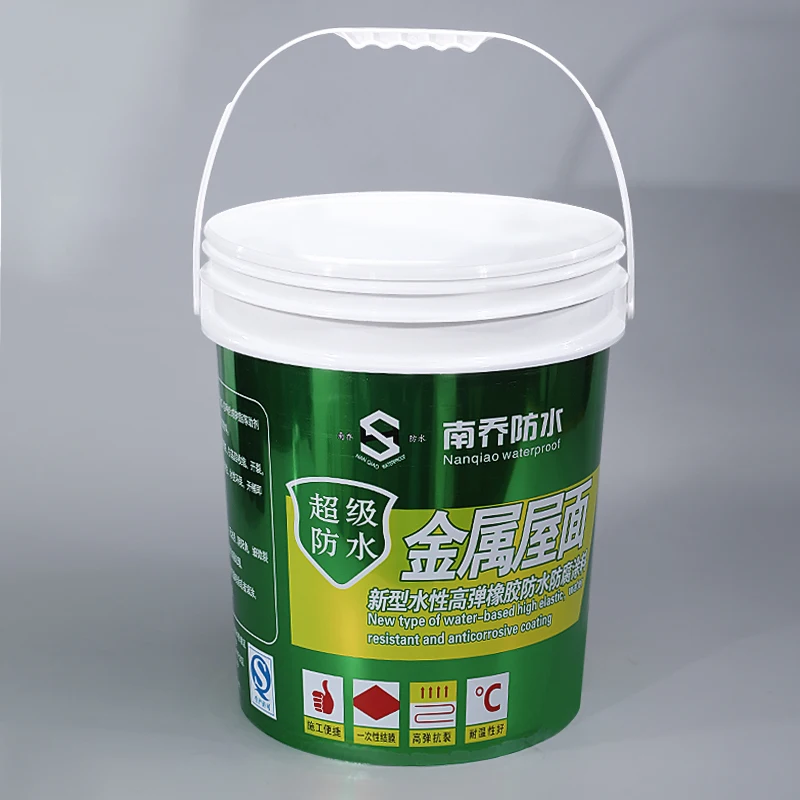 Wholesale 20L Plastic Pail 20 Liter Lamination Bucket For Industrial Coating Latex Paint With Handles